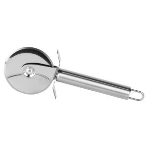 Set Pizza 3 in1, piatra ceramica + Lopatica din lemn + Rola cutit Inox, Chamotte Edition