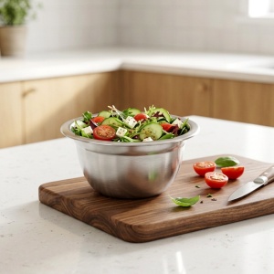 Bol de bucătărie din oțel-inox servire salata etc 16 cm, 900 ml