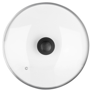 Capac din sticlă termorezistentă 30 cm cu rama din otel inox, până la +200°C