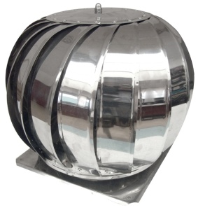 Capac Terminal Cos de Fum Rotativ INOX cu Talpa Bg ESP 200 mm ( 295mm talpa )