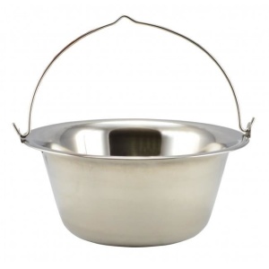Ceaun inox cu maner, 14 L, 40Cm, 0.5mm