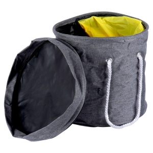 Coș de depozitare jucării cu covoraș de joacă 30x29 cm, impermeabil, Covor 130 cm diametru, Kids Line