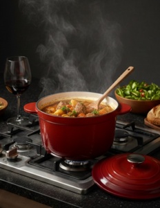Oala pentru gătit cu capac 2,2 L fonta 23x17,9x13,3cm, iCook