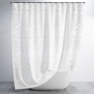 Perdea de duș pentru baie  180 x 180 cm + 12 cârlige PEVA Ecologic