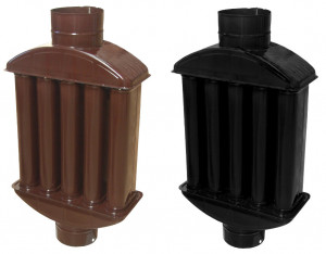 Recuperator Caldura Emailat 120mm NEGRU MAT