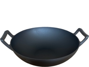 Set Ceaun Fonta Emailata 7.2L + Wok Fonta Natur 31cm, iCook