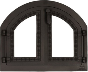 Set complet "Prietenii Tai" Plita Fonta Ceaun 40cm, 540x520+ Usa cuptor Fonta Geam 590 + Usa Monobloc Semineu cu Geam + Gratar fonta SG