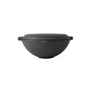 Wok din fonta, 3 in 1 cu capac tip tigaie, 32 cm, PH