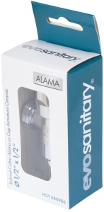  Robinet Coltar Nichelat cu Cap Armatura Ceramic 1/2 x 1/2