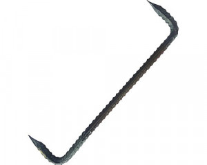 Scoabe din otel striat 8mm x 50 mm - set 50 buc