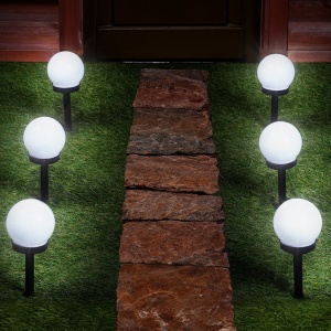 Set 6 Lampi solare de grădină cu LED-uri, 6500K, 33,5 cm, Solar Line