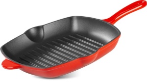 Tigaie Fonta emailata GRILL 26.5 cm, Red Colection