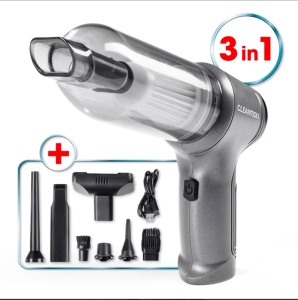 Aspirator de mână 3 in 1 + 9 accesorii,50w 7,4 V, 400ml, Hepa CLEANMAXX Zyklon