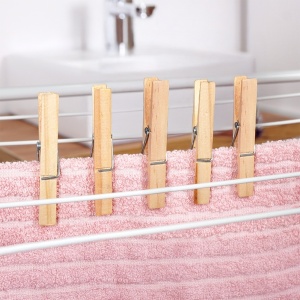 Carlige de rufe din bambus 100 buc