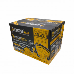 Drujba electrica (fierastrau) cu lant SGS X-TECH Brushless, 20V, 4.0Ah Li-ion, 25.4 cm, rezervor 60 ml, 8 m/s 