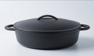 Cratita Fonta cu Capac 30cm, 4L, Cast Line