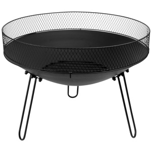 Focar Metalic pentru foc de tabara 60cm + Picioare 44 cm, Ambiance HL