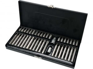 Set biti 40 piese (hex, spline, torx)