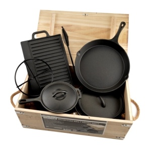 Set vase de fonta profesionale BBQ & Grill, 7 piese