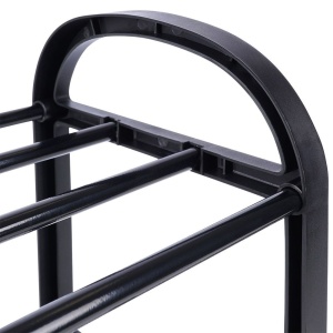 Suport pentru pantofi metalic negru cu 4 niveluri 49,5x18,5x56,5 cm, Black Line