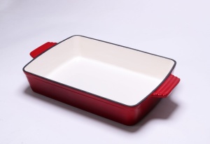 Tava pentru copt din fonta emailata, lasagna, paste etc 33x23cm