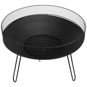 Focar Metalic pentru foc de tabara 60cm + Picioare 44 cm, Ambiance HL