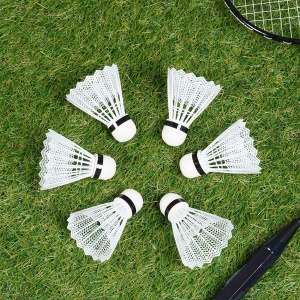 Set de 4 Rachete badminton cu 8 fluturasi 61 cm, 12 buc, Kids Line