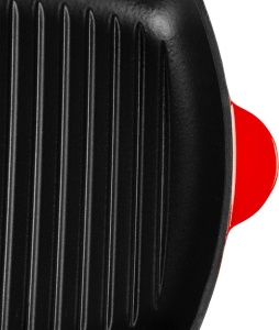 Tigaie Fonta emailata GRILL 26.5 cm, Red Colection