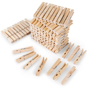 Carlige de rufe din bambus 100 buc