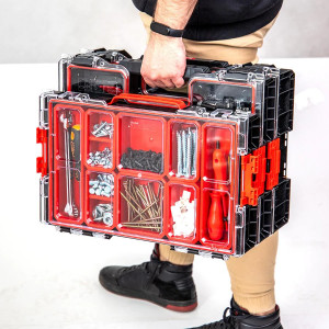 Cutie pentru scule Qbrick System PRO 100-fiecare produs este complet modular si compatibil cu restul produselor din cadrul fiecarui sistem