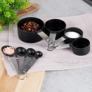 Set 8 măsuri de bucătărie – căni și linguri gradate, pentru făină, zahăr, condimente, ulei, lichide și alte ingrediente