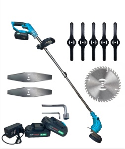 Trimmer (motocoasa electrica ) BROMAN , 2 acumulatori 38 V, 8 accesorii incluse - Img 2