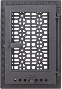Usa Semineu Fonta Verticala H:520mm x B:360mm + Spray curatare Sticla si Gratar Fonta SG