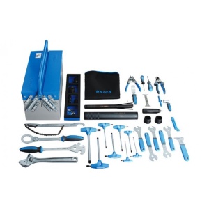 1600E1N Set de scule pentru bicicleta in cutie metalica, Unior - Img 3