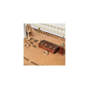 1700/85 ENDEAVOUR-J Class Yacht, Goeleta - 1934 - UK Challenger, Scara 1:50, Navomodel Amati, Carena din lemn - Img 8