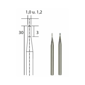 28320 Set freze din Tungsten-Carbid 1,0 si 1,2mm, Proxxon - Img 3