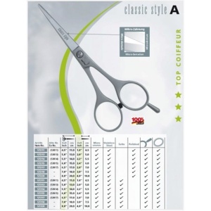 55721 Foarfeca pentru frizerie/coafura, Clasic Style, Kretzer - Img 2