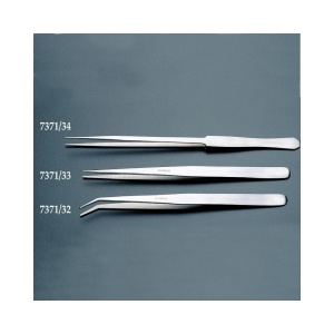 7371/34 Penseta lunga varf drept 20.5cm din inox pentru modelism/electronica, Amati - Img 4