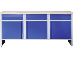 Banc de lucru industrial 1770 mm cu 3 usi si 3 sertare
