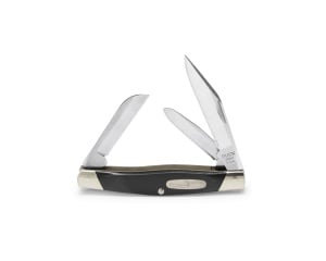 Briceag traditional Buck 303 Cadet (0303BKS-B / 0303RWS-B), 3 lame otel 420HC, slipjoint, negru / lemn Rosewood