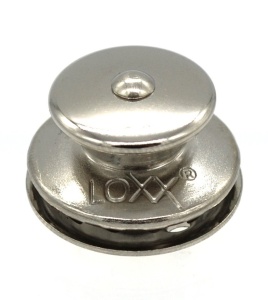 Buton superior nichelat cu surub lung pentru sisteme de fixare LOXX