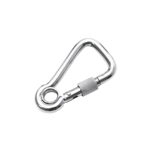 Carabiniera asimetrica cu piulita de siguranta Nautic Pro 100mm, inox A4 - Img 2