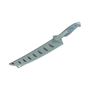 Cutit de filetat Buck 149 Hookset Breaker 0149BLS-B, lama 25.4 cm, maner gri-albastru, teaca inclusa - Img 4