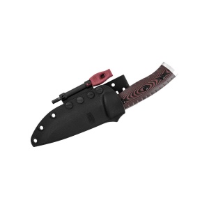 Cutit de supravietuire Buck 863 Selkirk 0863BRS-B, lama 11.7 cm, otel 420HC, maner Micarta, amnar inclus - Img 8