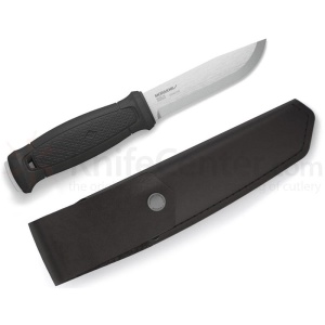Cutit Full-Tang Morakniv Garberg INOX, Teaca piele si maner Polimer negru, pentru Bushcraft si Outdoor - Img 6