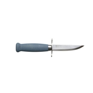 Cutit outdoor Morakniv Scout 39 (S) Blueberry, otel inoxidabil suedez 12C27, maner din lemn de mesteacan, teaca din piele - Img 5