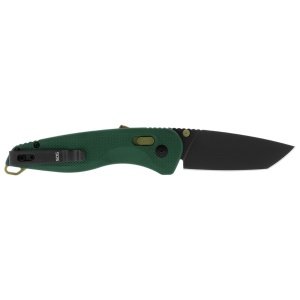 Cutit pliabil SOG Aegis AT Tanto Forest Moss 11-41-13-41, lama Tanto CRYO D2 Black TiNi, deschidere asistata S.A.T., AT-XR Lock, maner GRN Forest Moss, EDC Premium