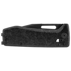 Cutit pliabil SOG Ultra XR XHP Blackout 12-63-05-57, lama Clip Point CTS XHP Black TiNi, XR Lock, Thumb Stud, maner Carbon Fiber, EDC Ultra Lightweight - Img 6