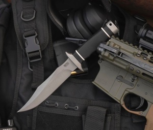 Cutit SCutit tactic SOG Tech Bowie Stonewash, otel SK-5, lama 165 mm - Img 12