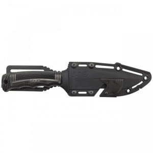 Cutit tactic SOG SEAL Strike Black TiNi, otel AUS-8, lama partial zimtata 125 mm - Img 26